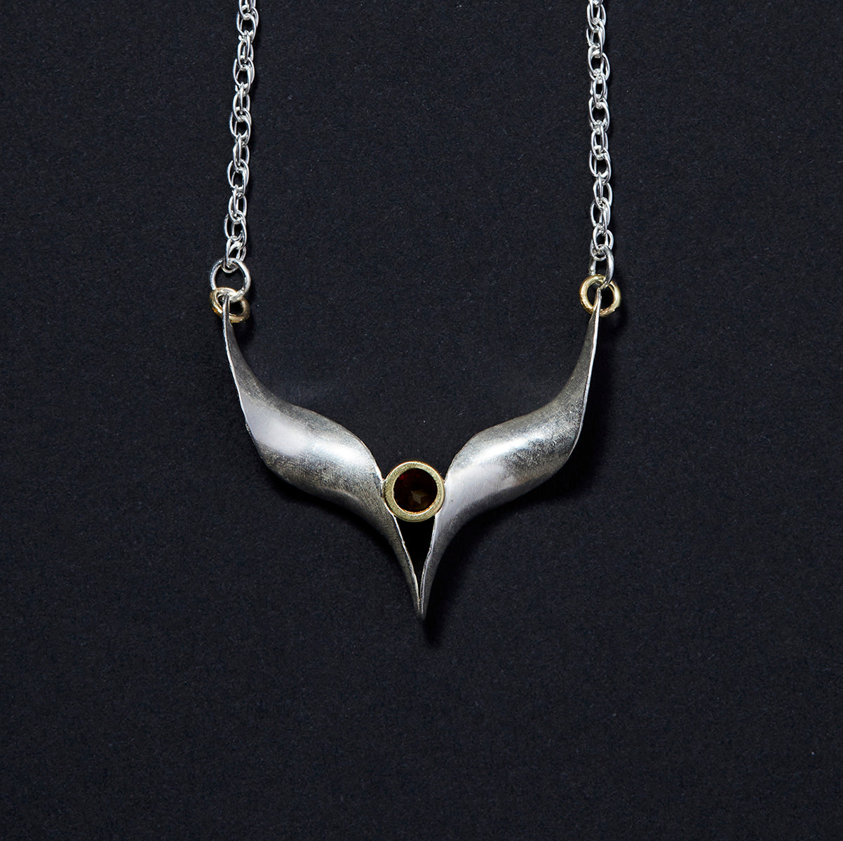 Wings silver necklace